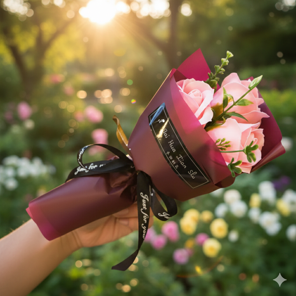 Eternal Bouquet - 3 Flowers