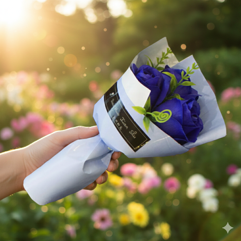 Bouquet éternel - 3 fleurs