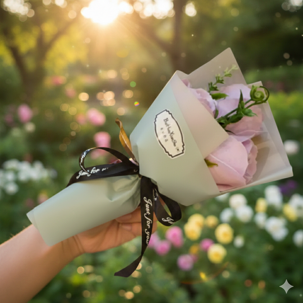 Bouquet éternel - 3 fleurs